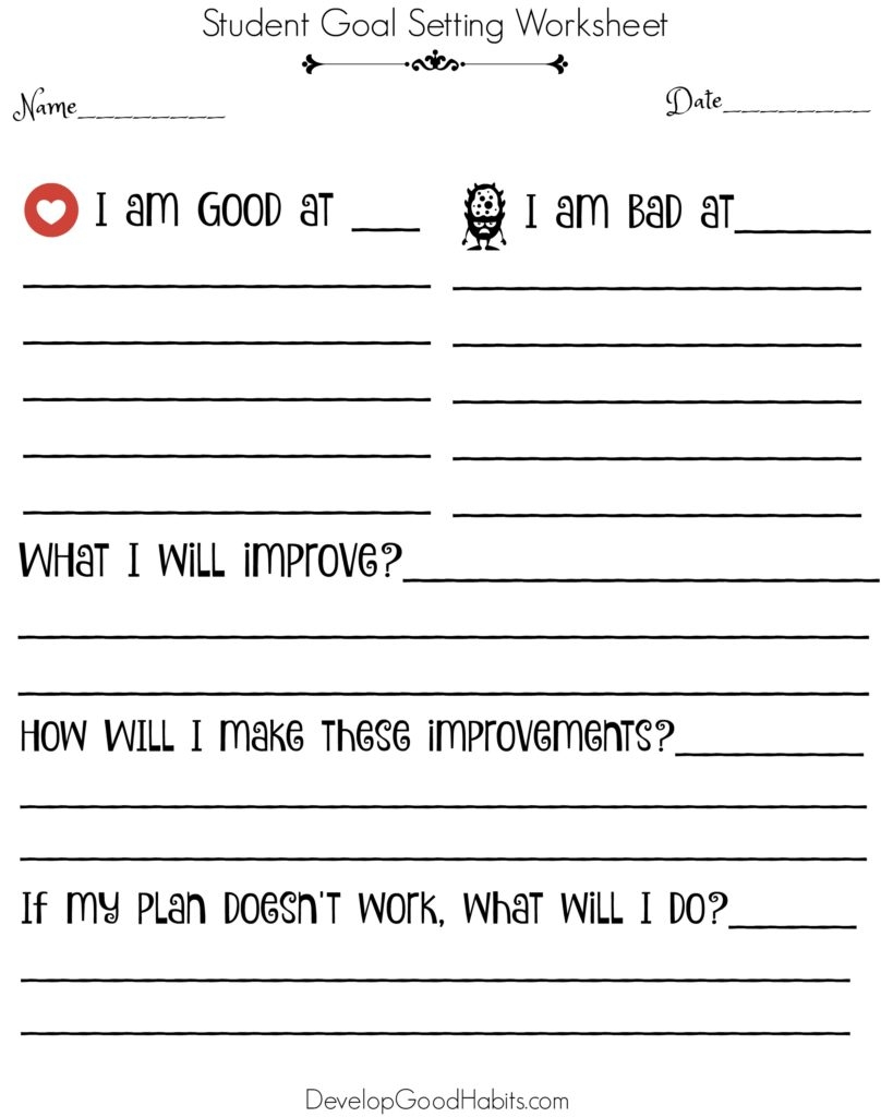 10 Goal Setting Worksheets Templates To Achieve Goals 10 Goal Setting Worksheets Templates To Achieve Goals