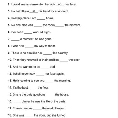 101 Mixed Prepositions PDF Worksheets With Answers Grammarism