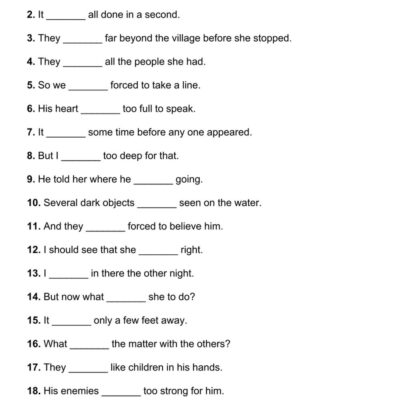 101 Was Were PDF Worksheets With Answers 2091 Exercises Grammarism