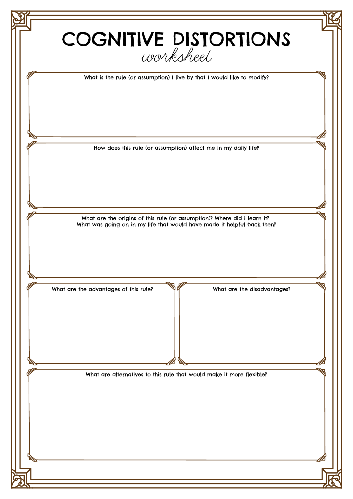 cognitive restructuring worksheet pdf