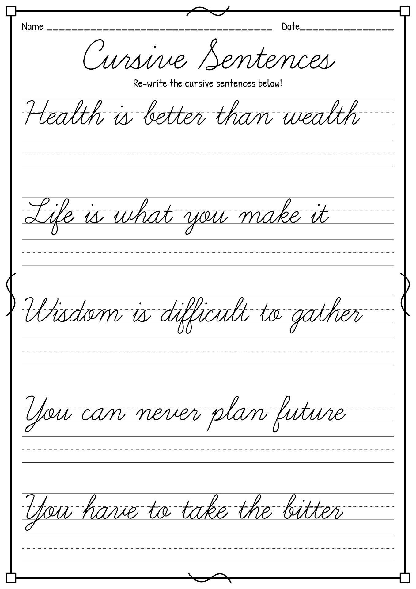 12 Cursive Writing Worksheets With Arrows Free PDF At Worksheeto
