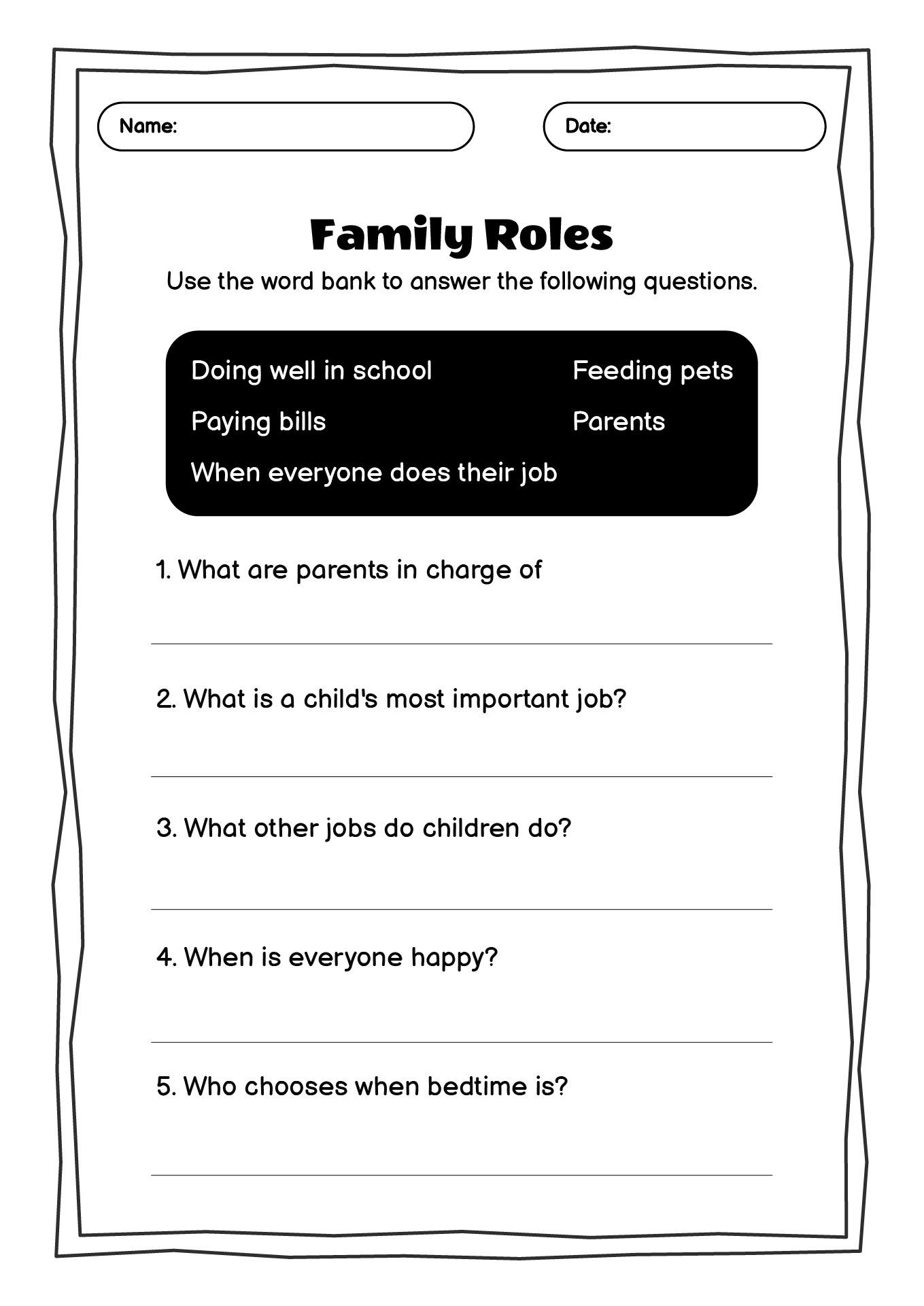 12 Dysfunctional Family Roles Worksheet Free PDF At Worksheeto