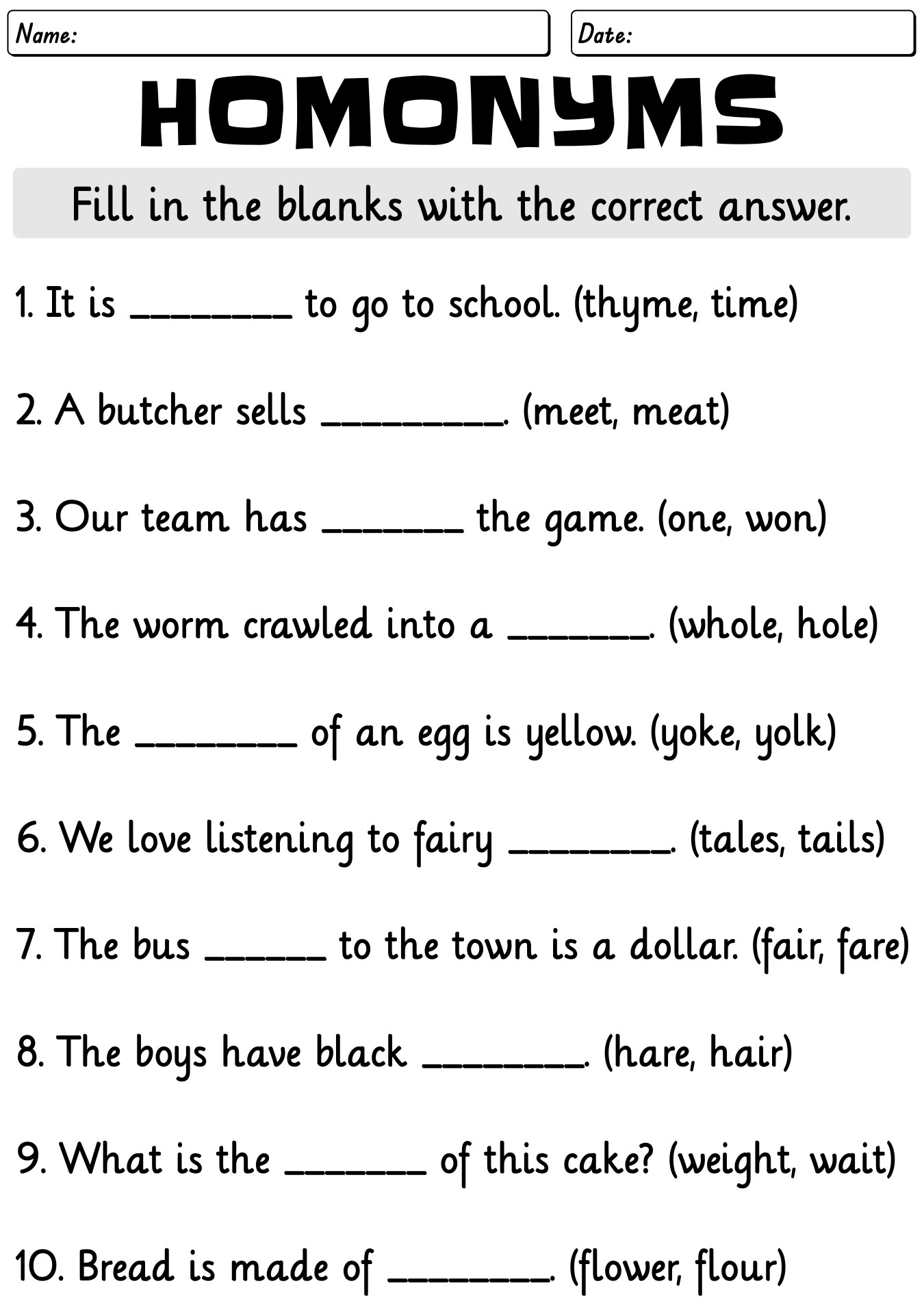 2nd grade language arts worksheets pdf