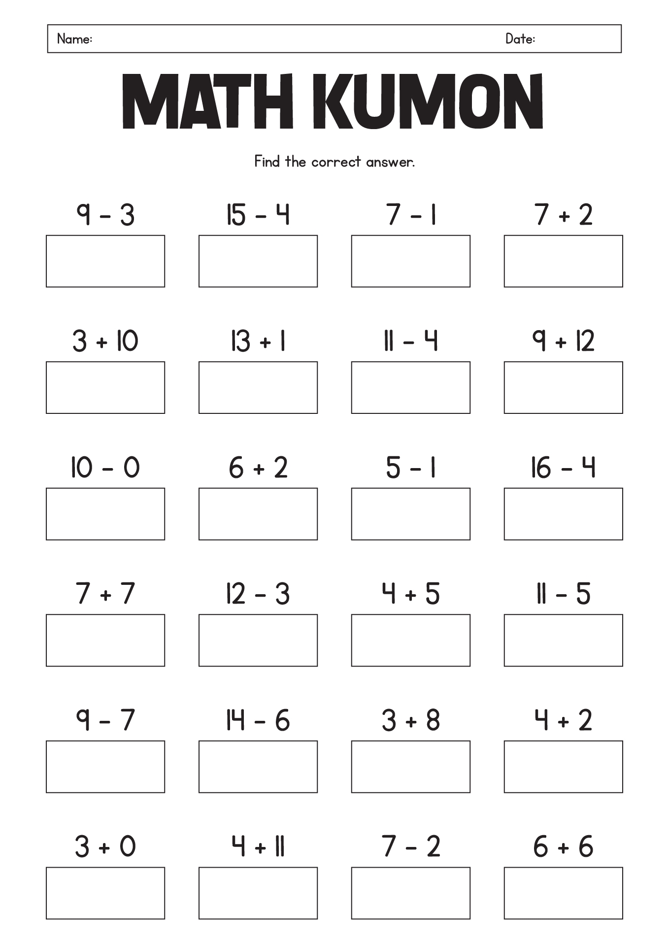 12 First Grade Kumon Worksheets Free PDF At Worksheeto 12 First Grade Kumon Worksheets Free PDF At Worksheeto