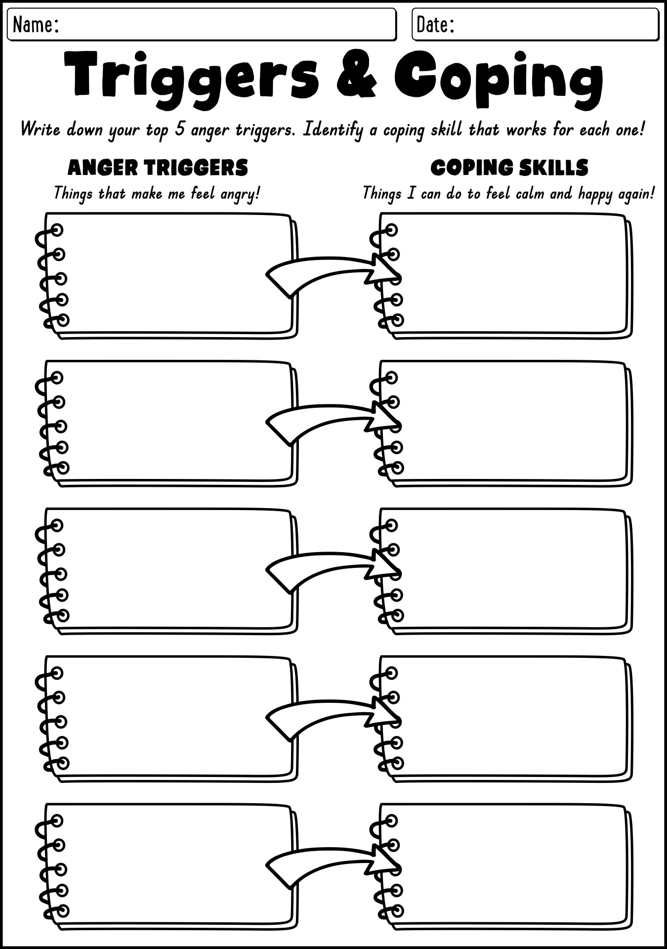 13 Coping Skills Worksheets Free PDF At Worksheeto 13 Coping Skills Worksheets Free PDF At Worksheeto