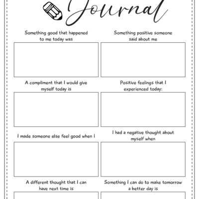 13 Self Esteem Worksheets For Students
