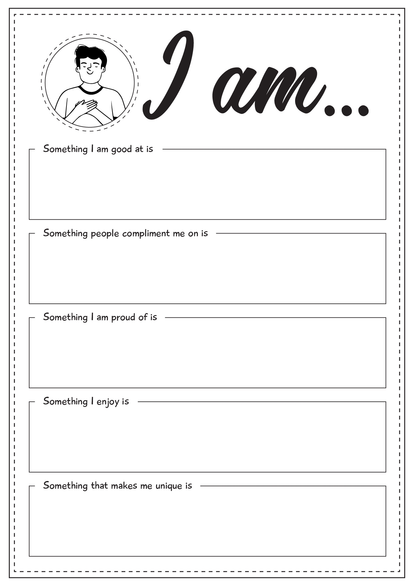13 Self Esteem Worksheets For Students Free PDF At Worksheeto