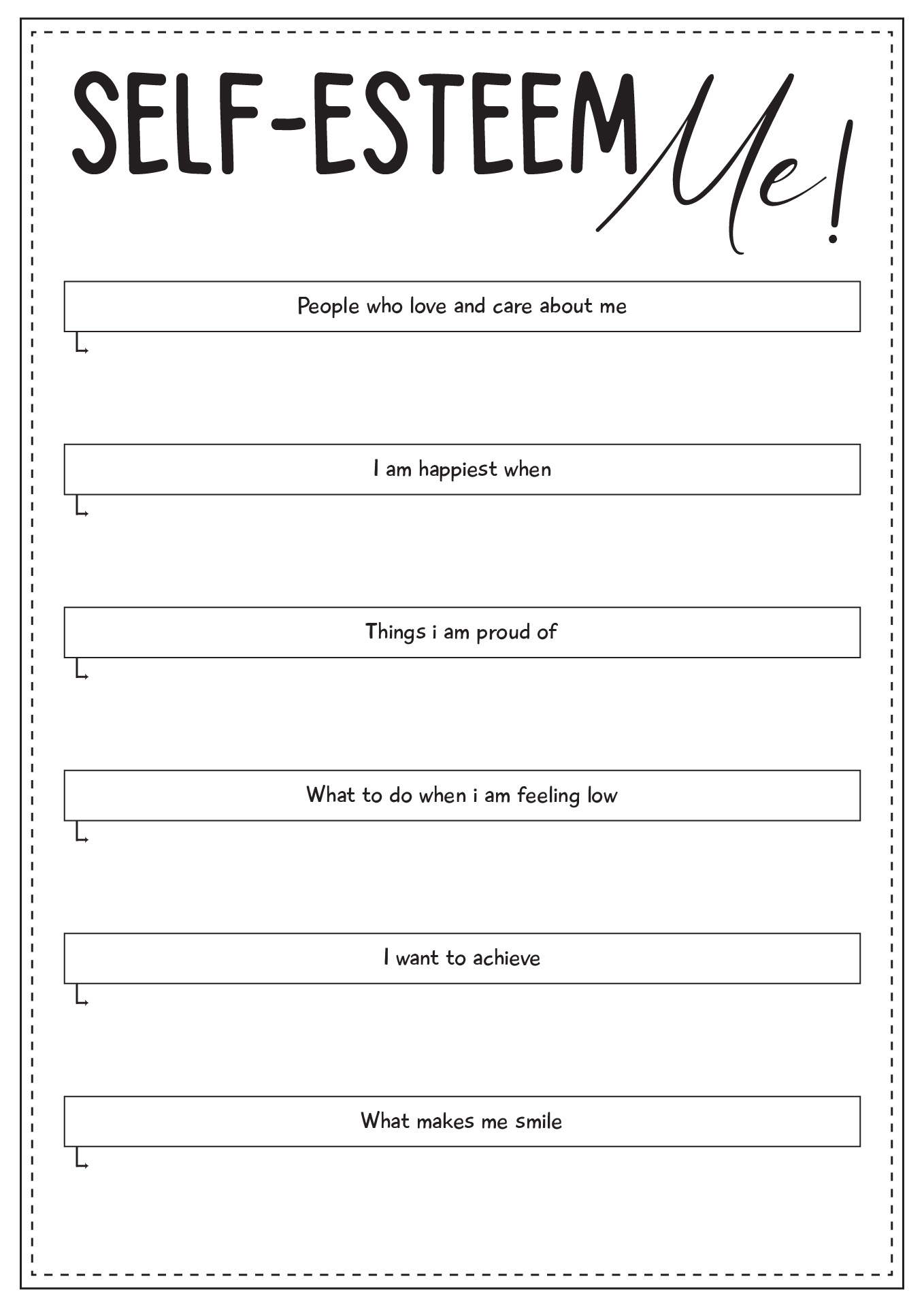 13 Self Esteem Worksheets For Students Free PDF At Worksheeto 13 Self Esteem Worksheets For Students Free PDF At Worksheeto