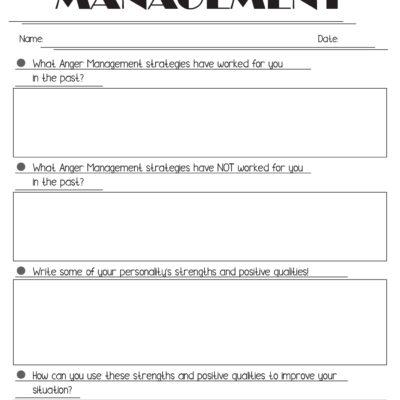 15 Anger Coping Worksheets Free PDF At Worksheeto