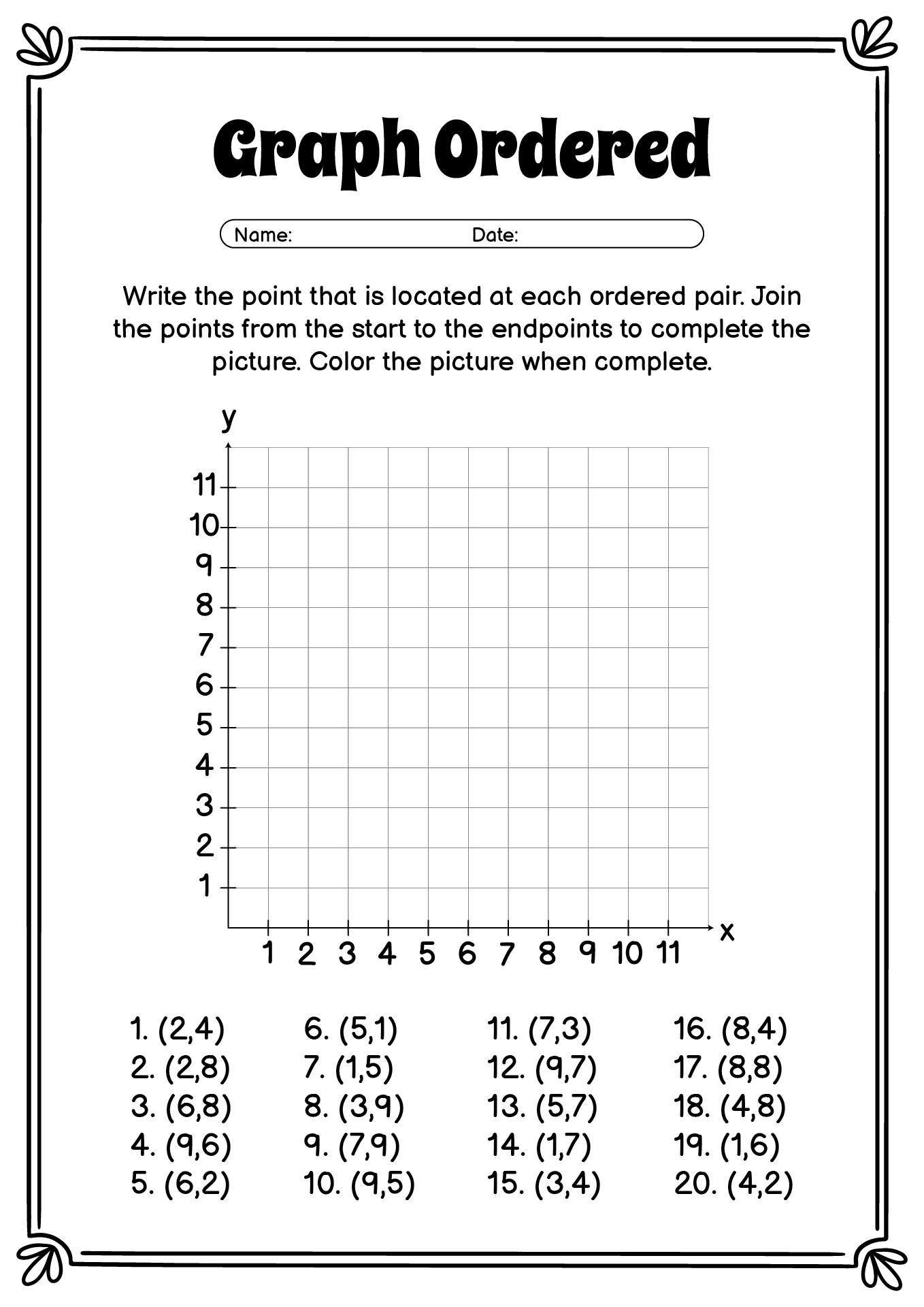 15 Coordinates Grid Worksheet 6 Grade Free PDF At Worksheeto