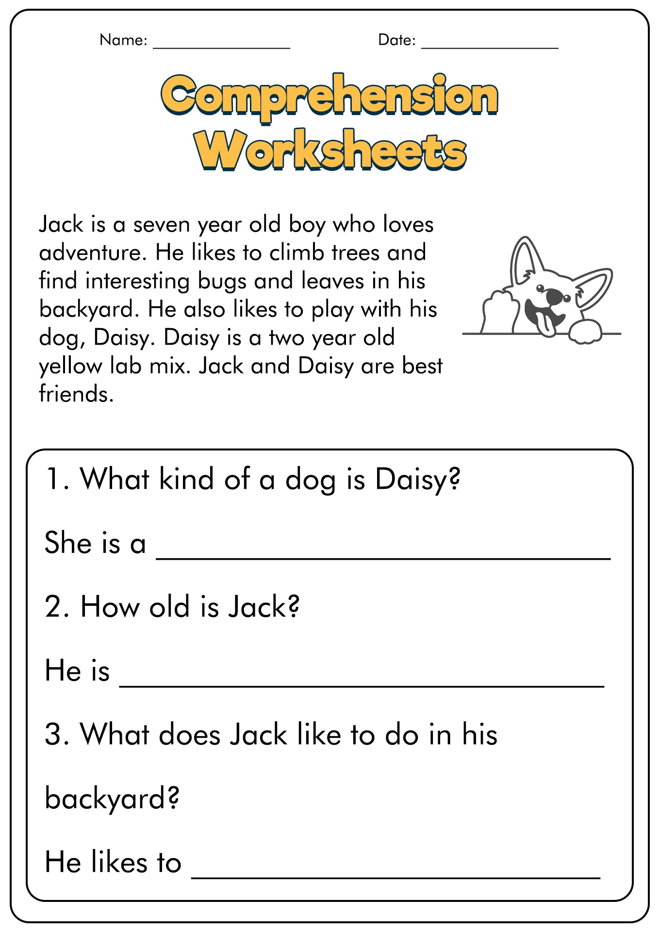1st grade reading comprehension worksheets pdf 1st grade reading comprehension worksheets pdf