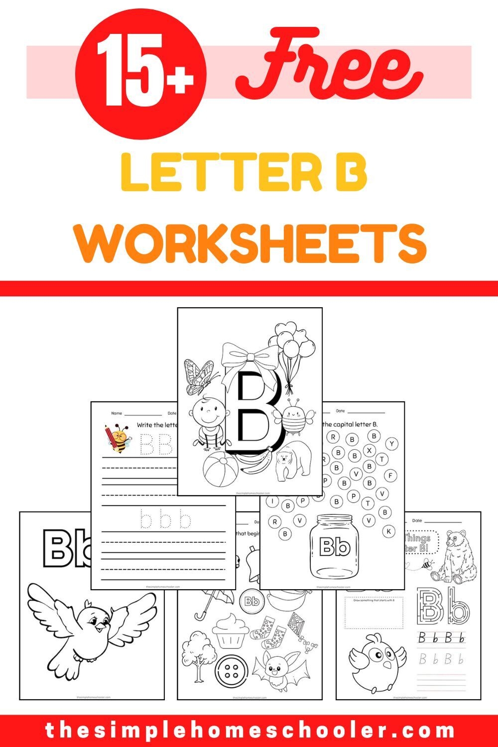 15 Free Letter B Worksheets Easy Print The Simple Homeschooler 15 Free Letter B Worksheets Easy Print The Simple Homeschooler