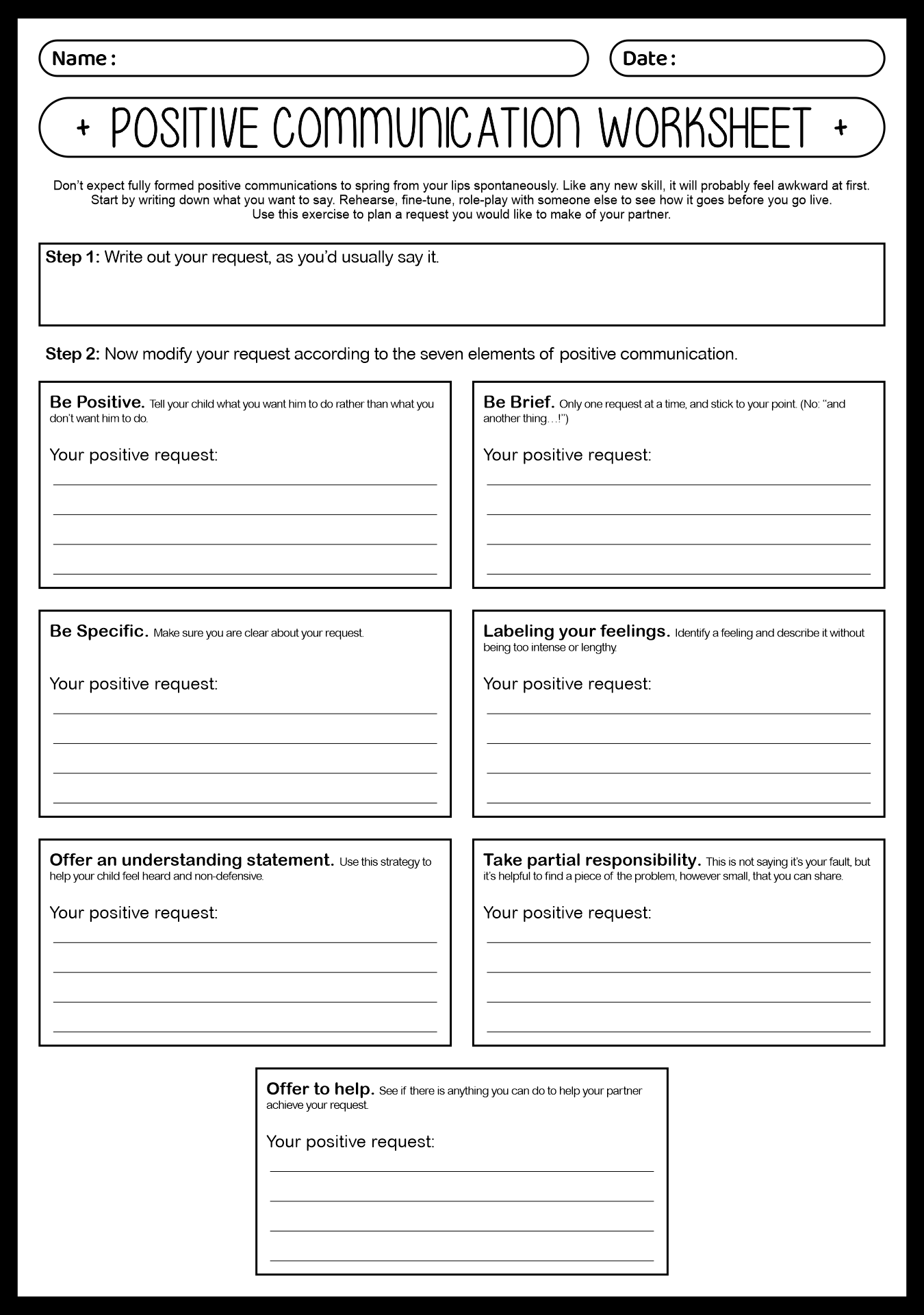 15 Positive Communication Worksheets For Teens Free PDF At Worksheeto 15 Positive Communication Worksheets For Teens Free PDF At Worksheeto