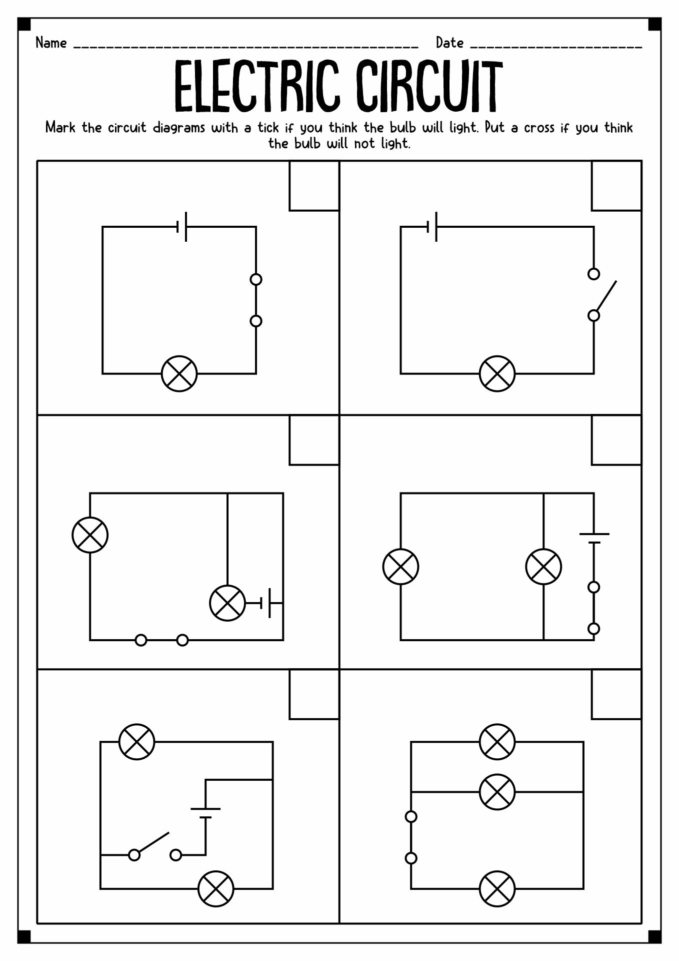 15 Simple Circuit Worksheets 4th Grade Free PDF At Worksheeto