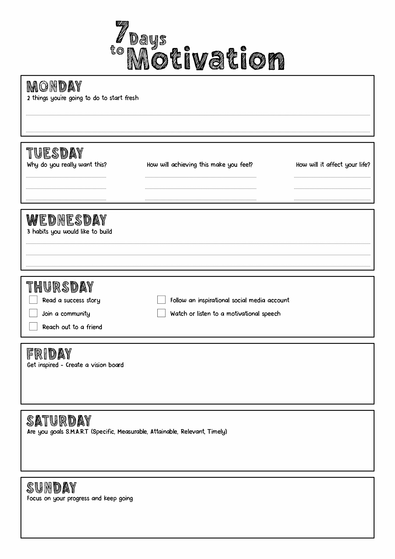 16 Motivational Worksheets For Change Free PDF At Worksheeto 16 Motivational Worksheets For Change Free PDF At Worksheeto