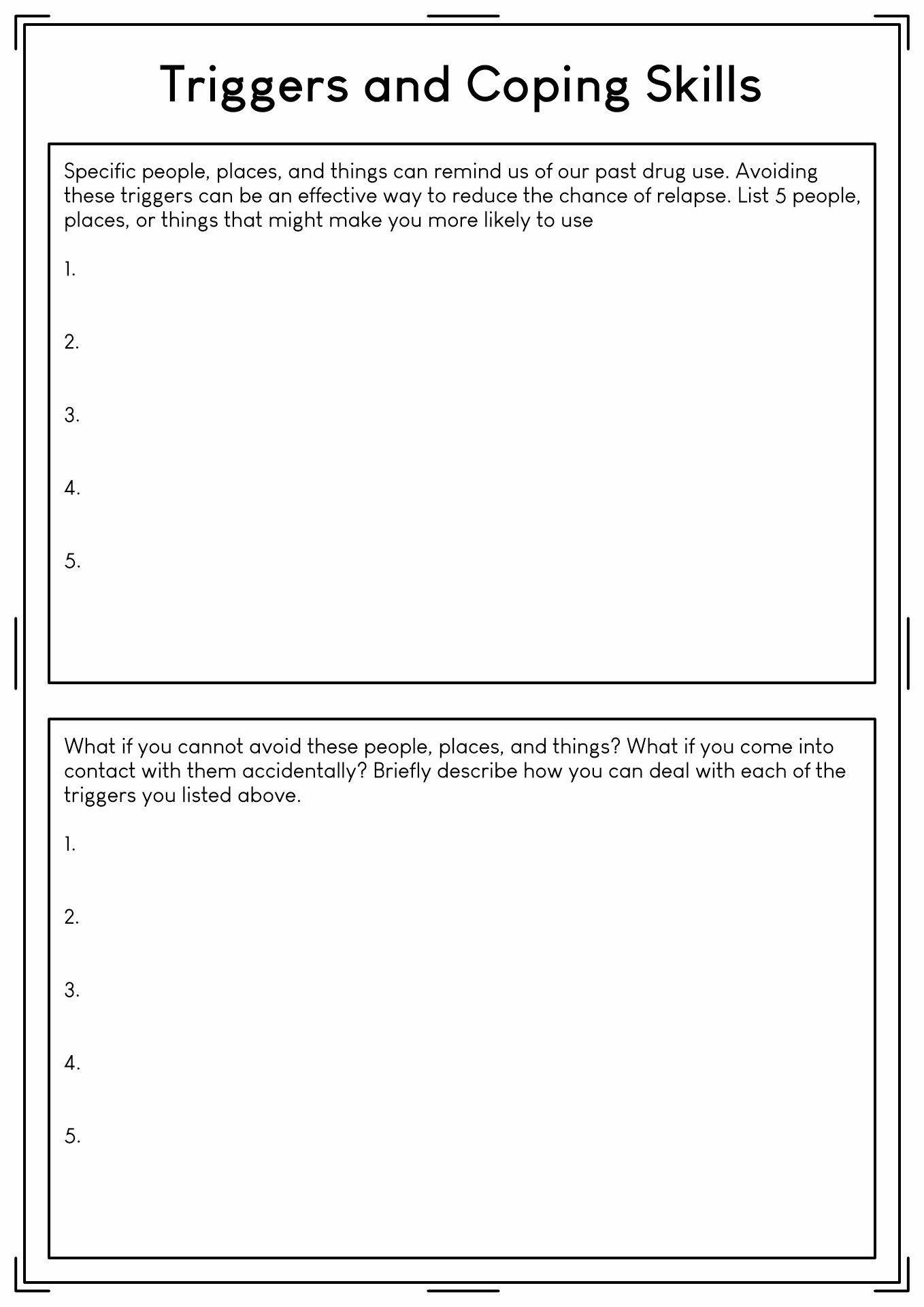 coping skills worksheets pdf free download coping skills worksheets pdf free download