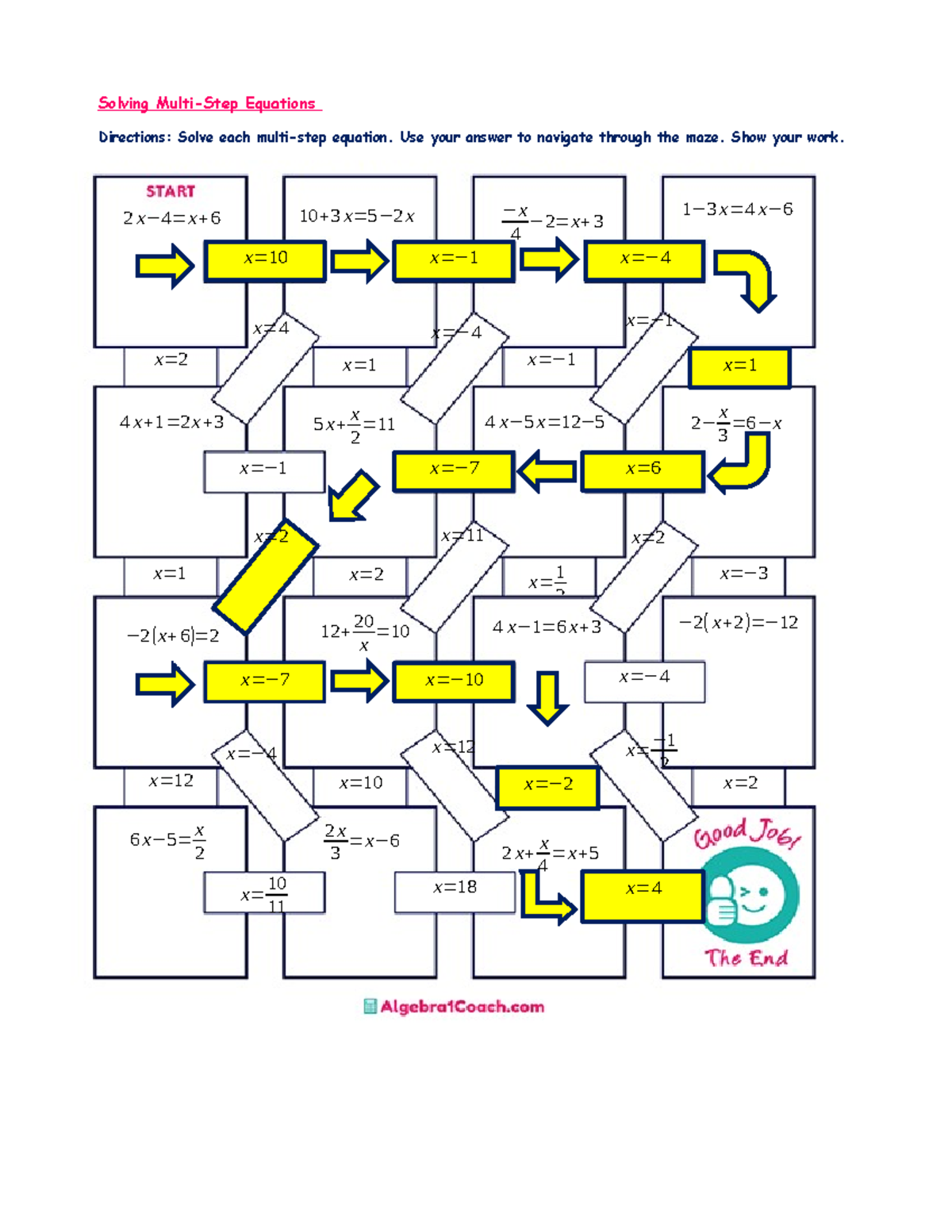 solve multi step equations worksheet answers solve multi step equations worksheet answers