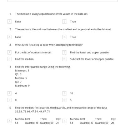 2 5 Worksheet IQR And Outliers April 21 2020 pdf 2 5 Worksheets Library