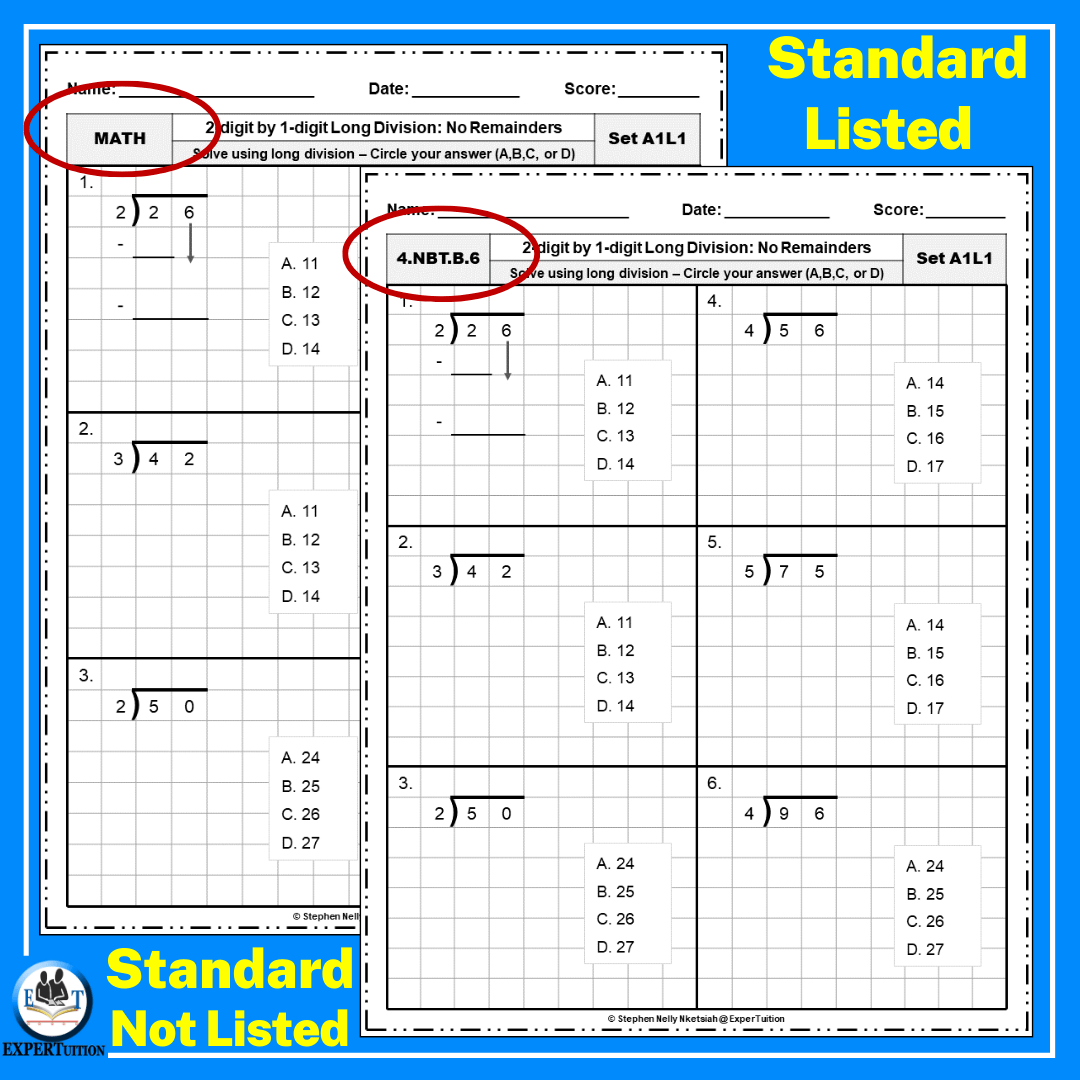 division worksheets grade 4 with answers