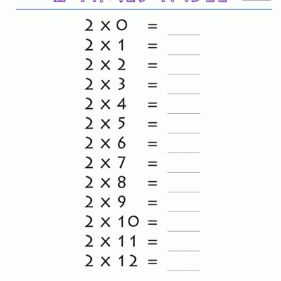 2 Times Table