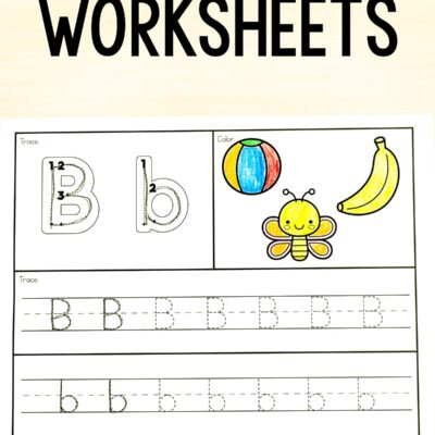 26 Alphabet Beginning Sounds Letter Tracing Worksheets