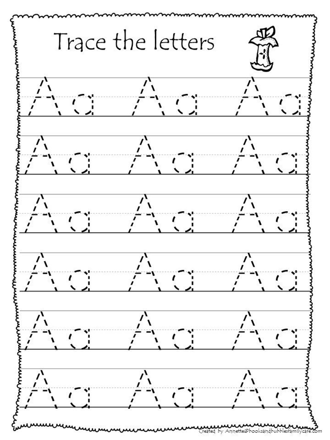 preschool printables alphabet tracing