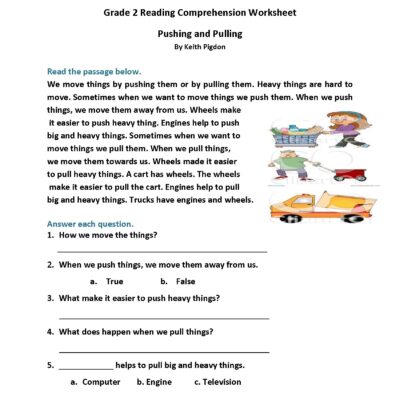 2nd Grade Reading Worksheets Best Coloring Pages For Kids