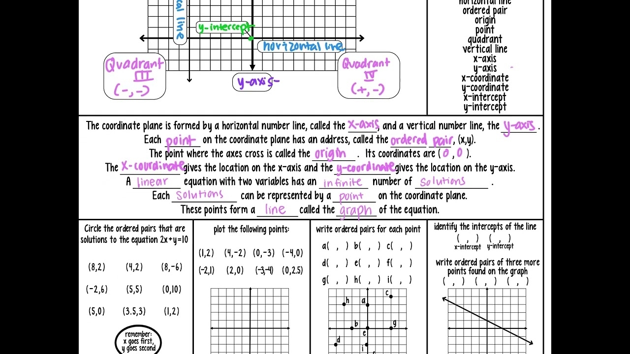 graphing worksheet #1 answer key