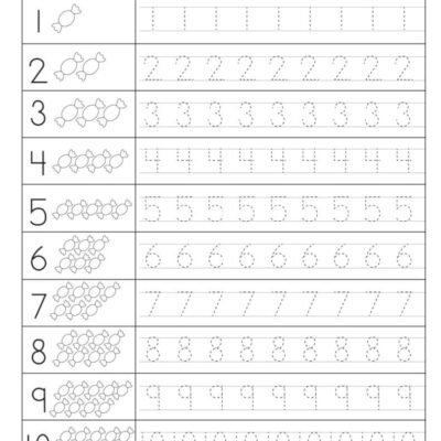 3 Free Preschool Number Worksheets 1 10