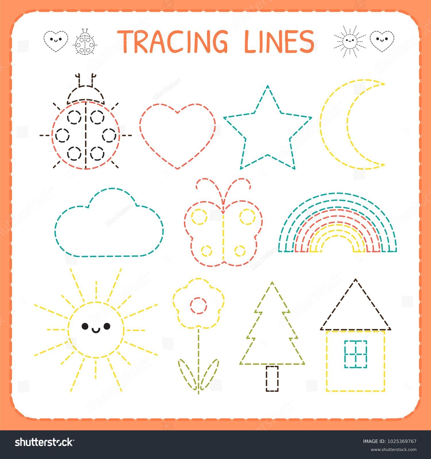 trace and color worksheets trace and color worksheets