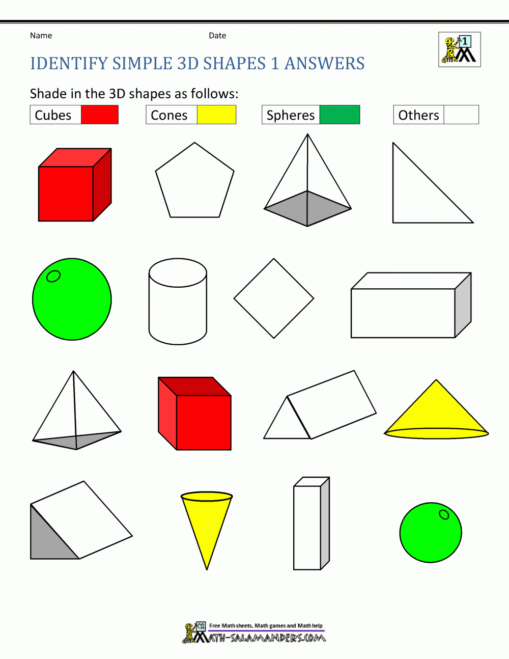 3d shapes worksheets pdf 3d shapes worksheets pdf