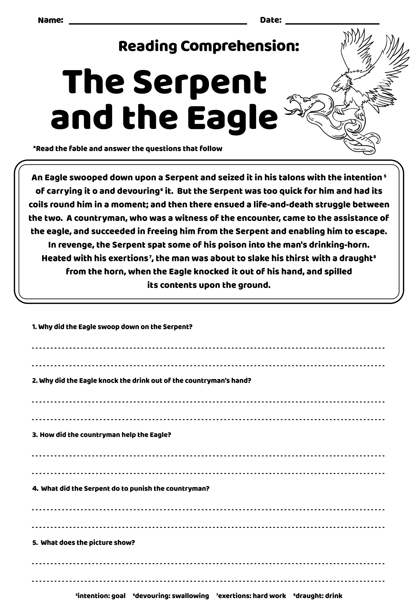 4th grade reading comprehension worksheets pdf