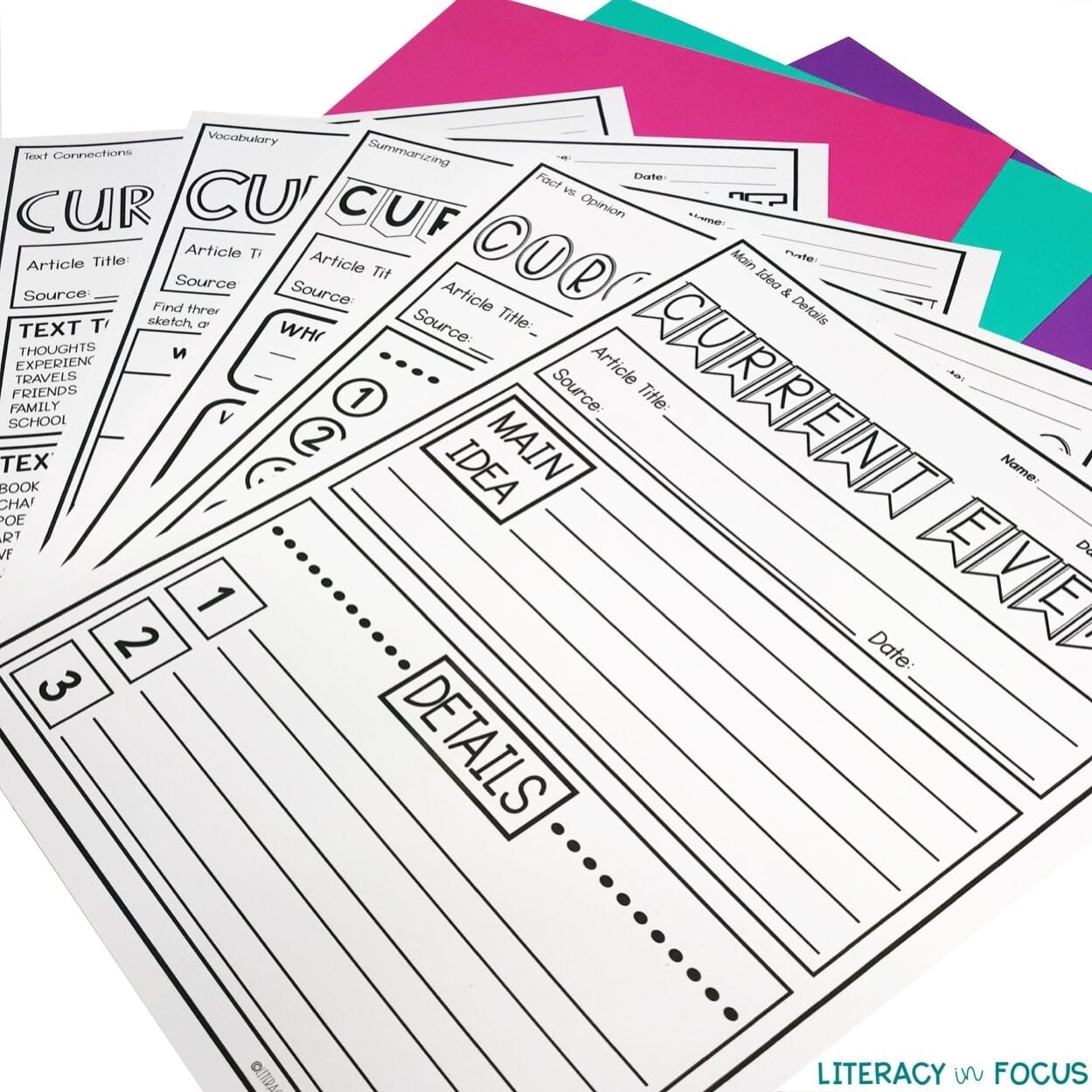 5 Different Common Core Current Event Templates Literacy In Focus 5 Different Common Core Current Event Templates Literacy In Focus