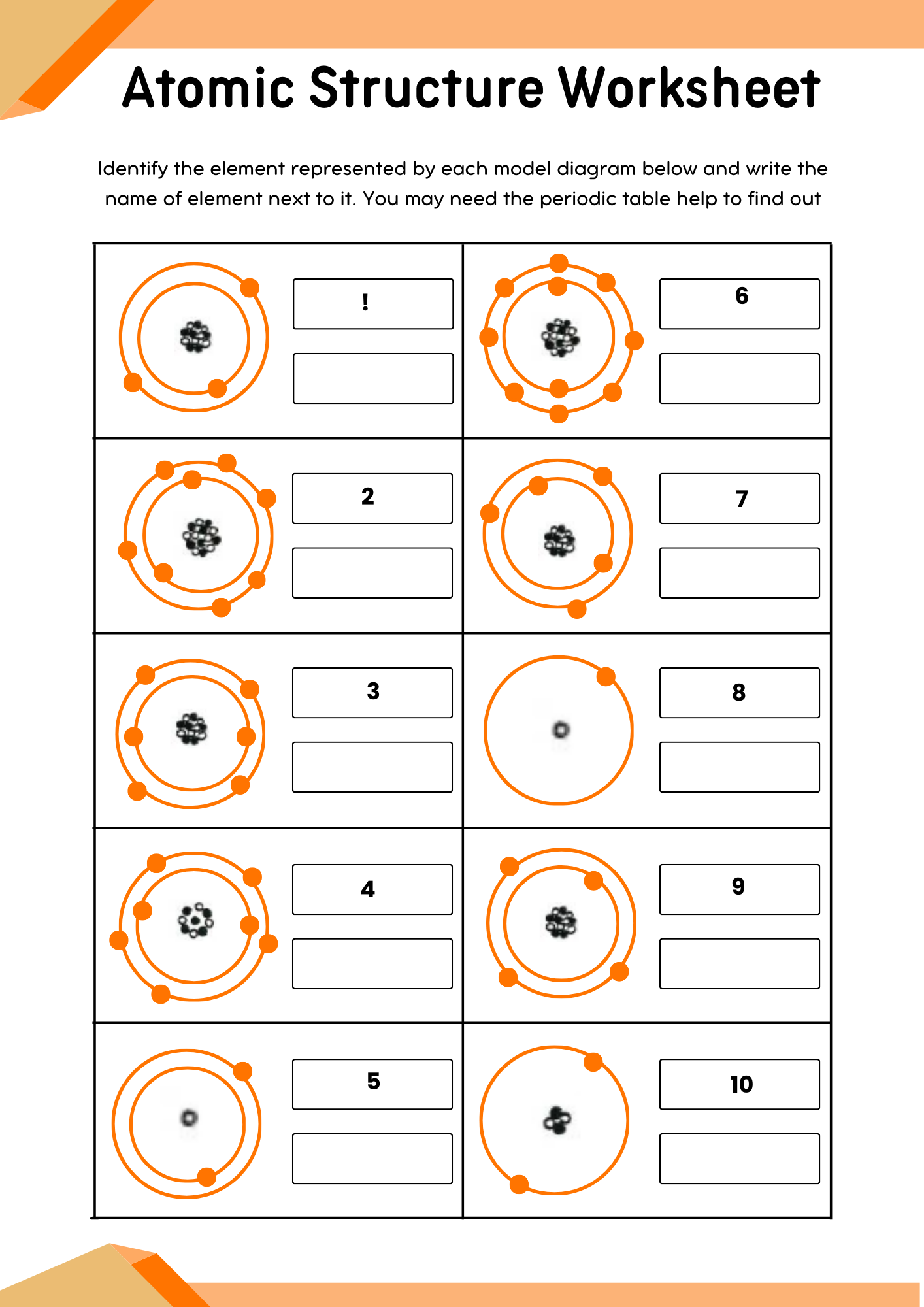 50 Atomic Structure Worksheet To Download In PDF