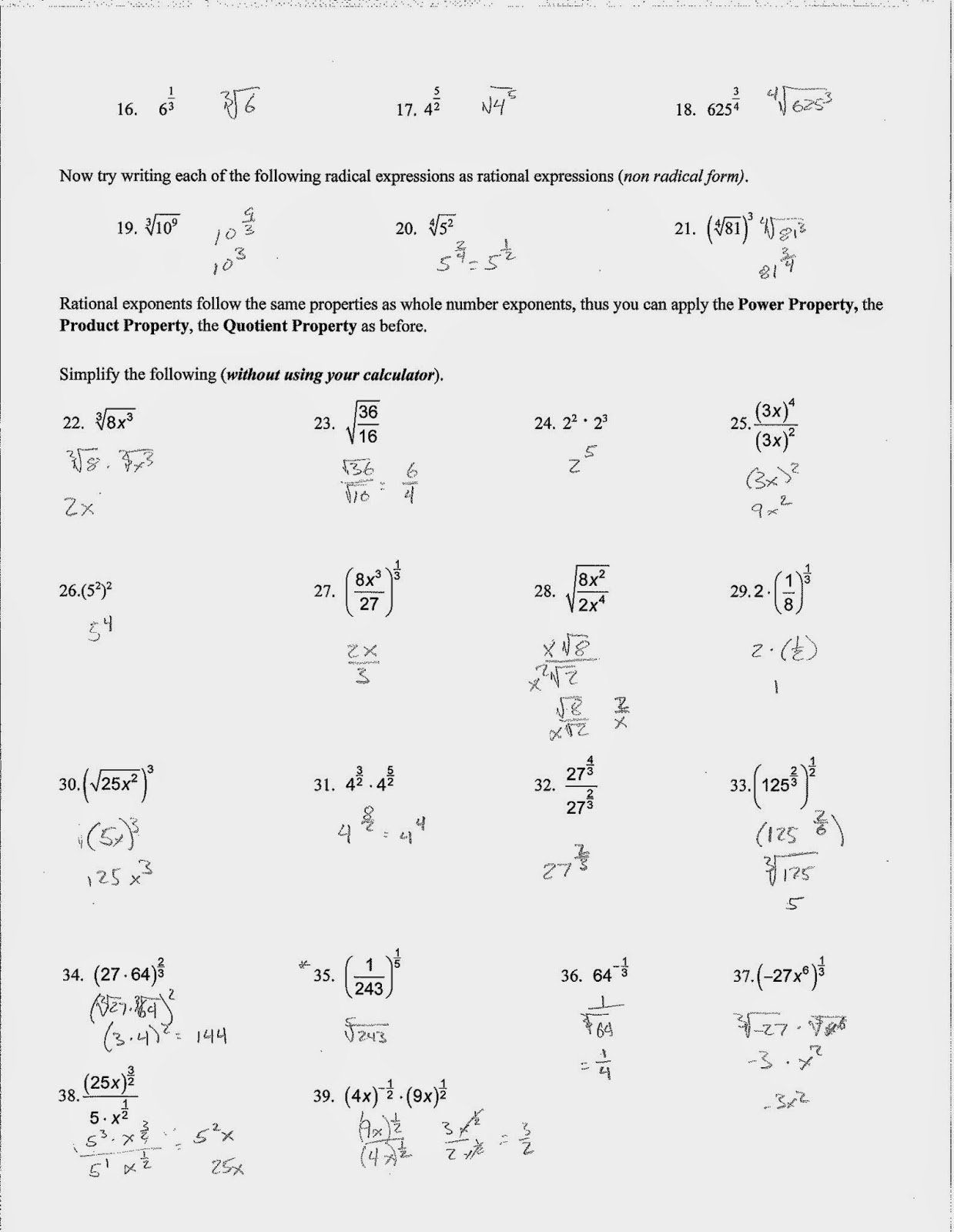 50 Simplifying Radical Expressions Worksheet Answers Chessmuseum Worksheets Library