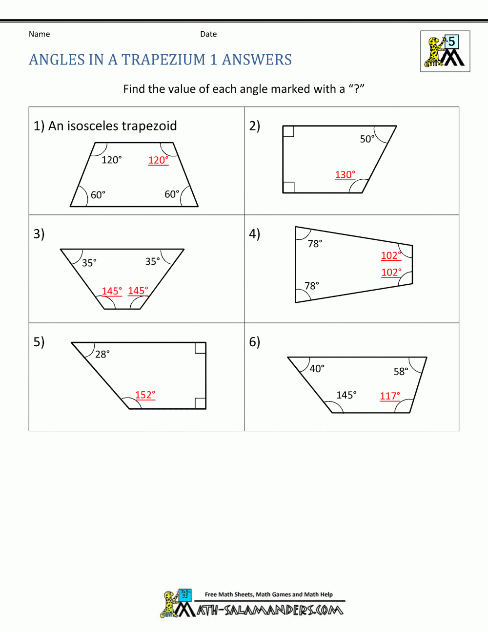 5th Grade Geometry
