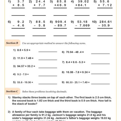 5th Grade Math Worksheets PDF Printable PDF Worksheets Cazoom Math