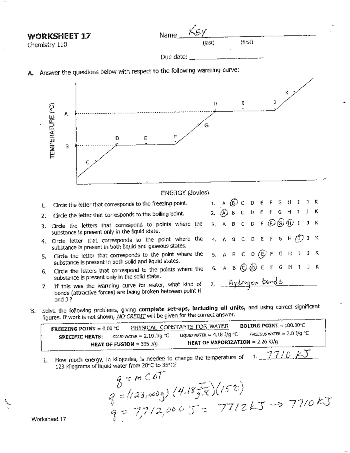 phase change worksheet answer key phase change worksheet answer key
