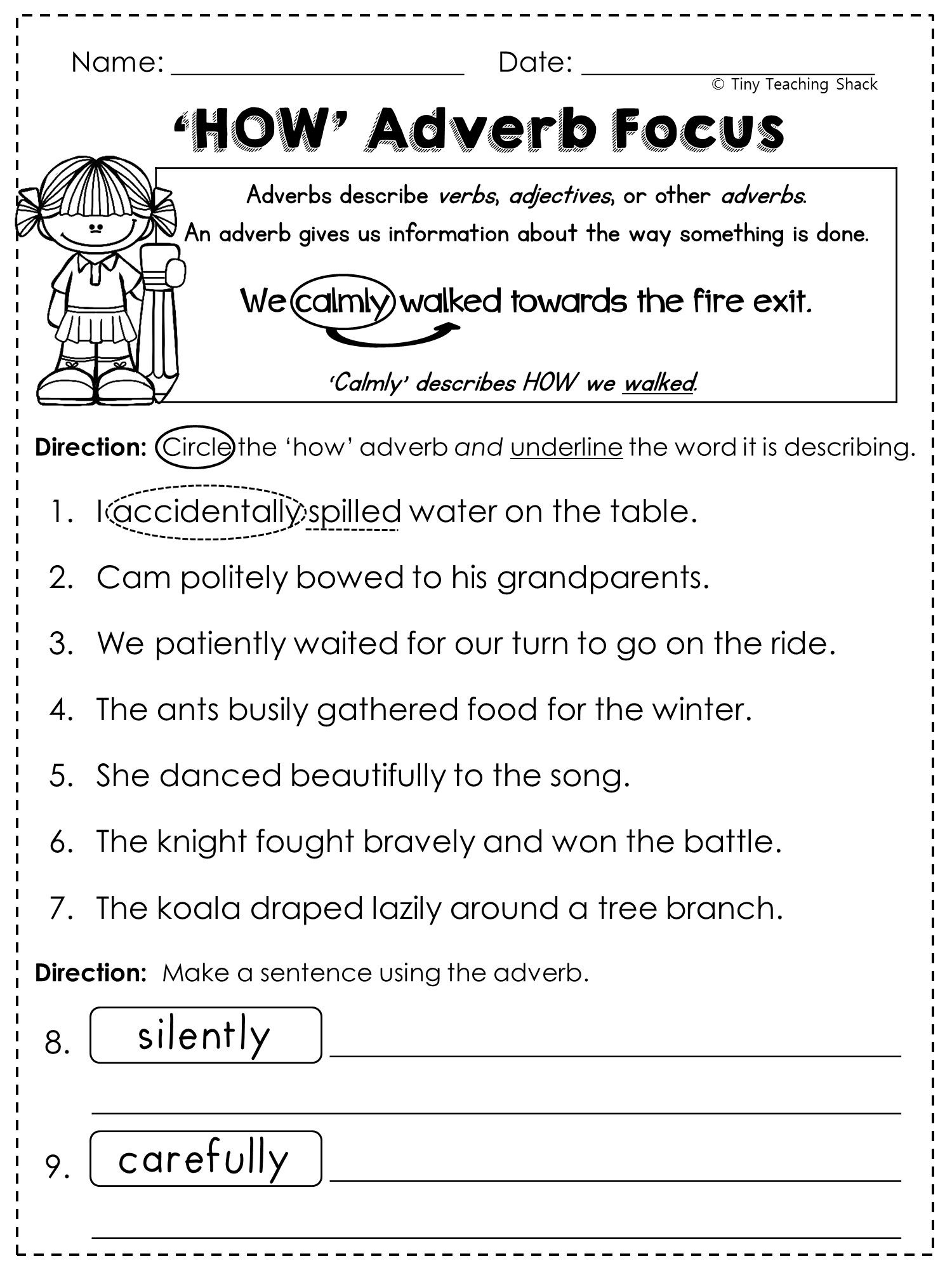 7 Adverbs Ideas Adverbs Adverbs Worksheet 2nd Grade Worksheets