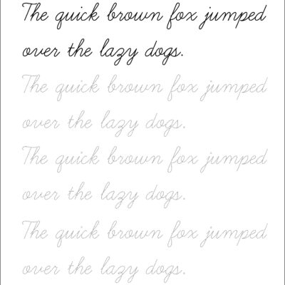 7 Printable Cursive Handwriting Worksheets For Beautiful Penmanship