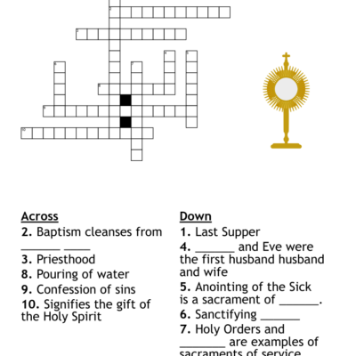 7 Sacraments Word Search WordMint
