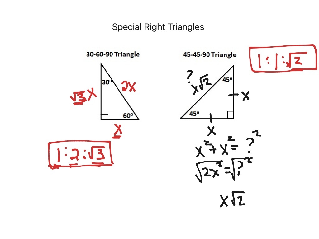 8 4 Special Right Triangles Math Geometry ShowMe Worksheets Library 8 4 Special Right Triangles Math Geometry ShowMe Worksheets Library