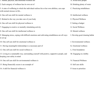 8 Dimensions Of Wellness Worksheet WordMint