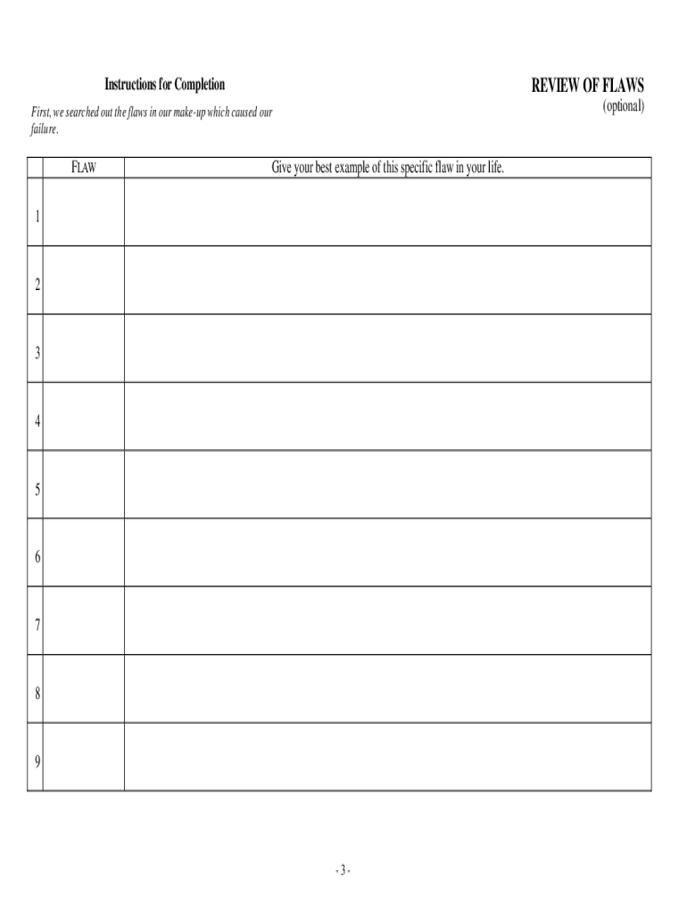 Aa 4th Step Inventory Worksheets Fill Out Sign Online DocHub