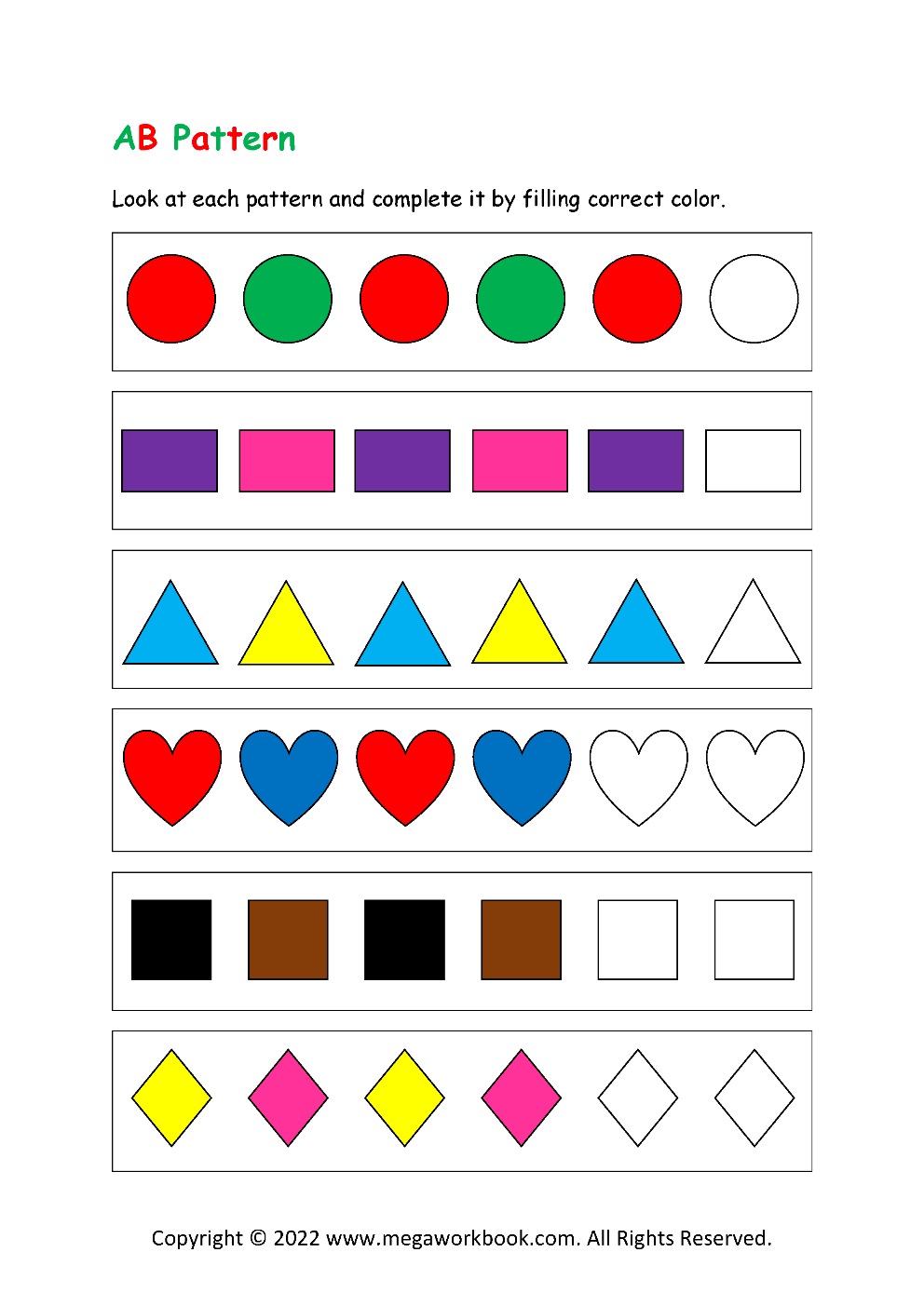 ab pattern worksheet