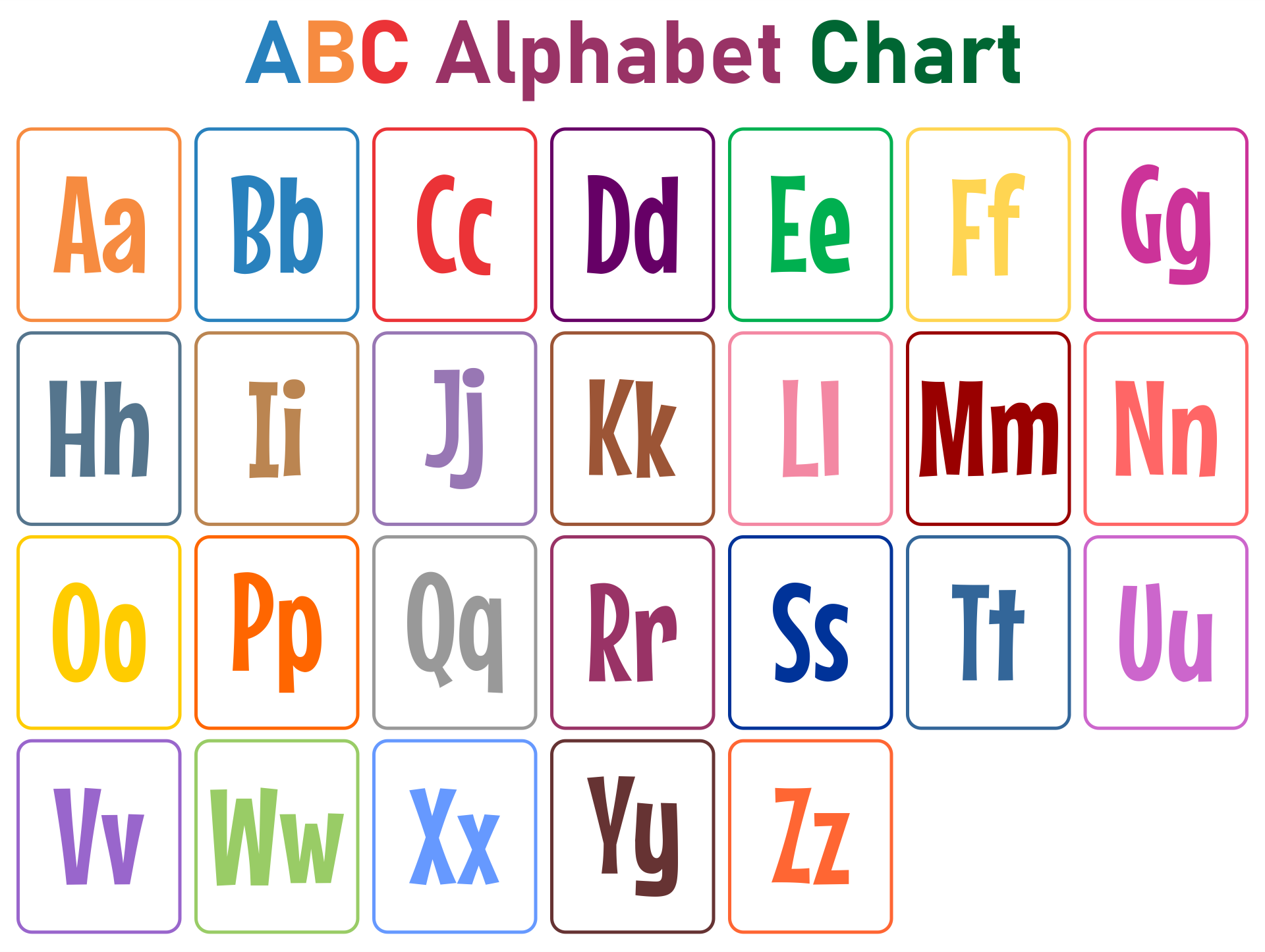 abc letters printable