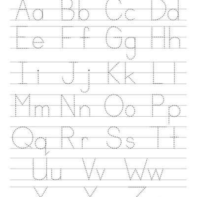 ABC Letters Printable Tracing Worksheets
