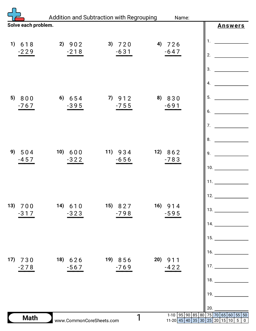 adding and subtracting worksheets pdf