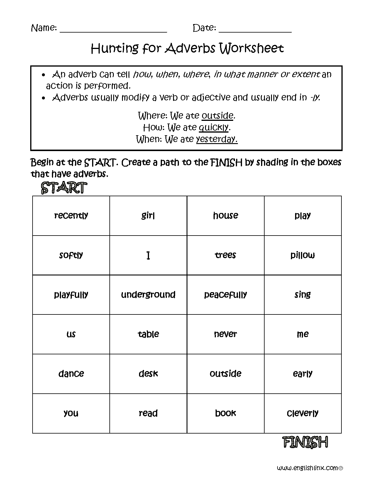 Adverbs Worksheets Comparative And Superlative Adverbs Worksheets