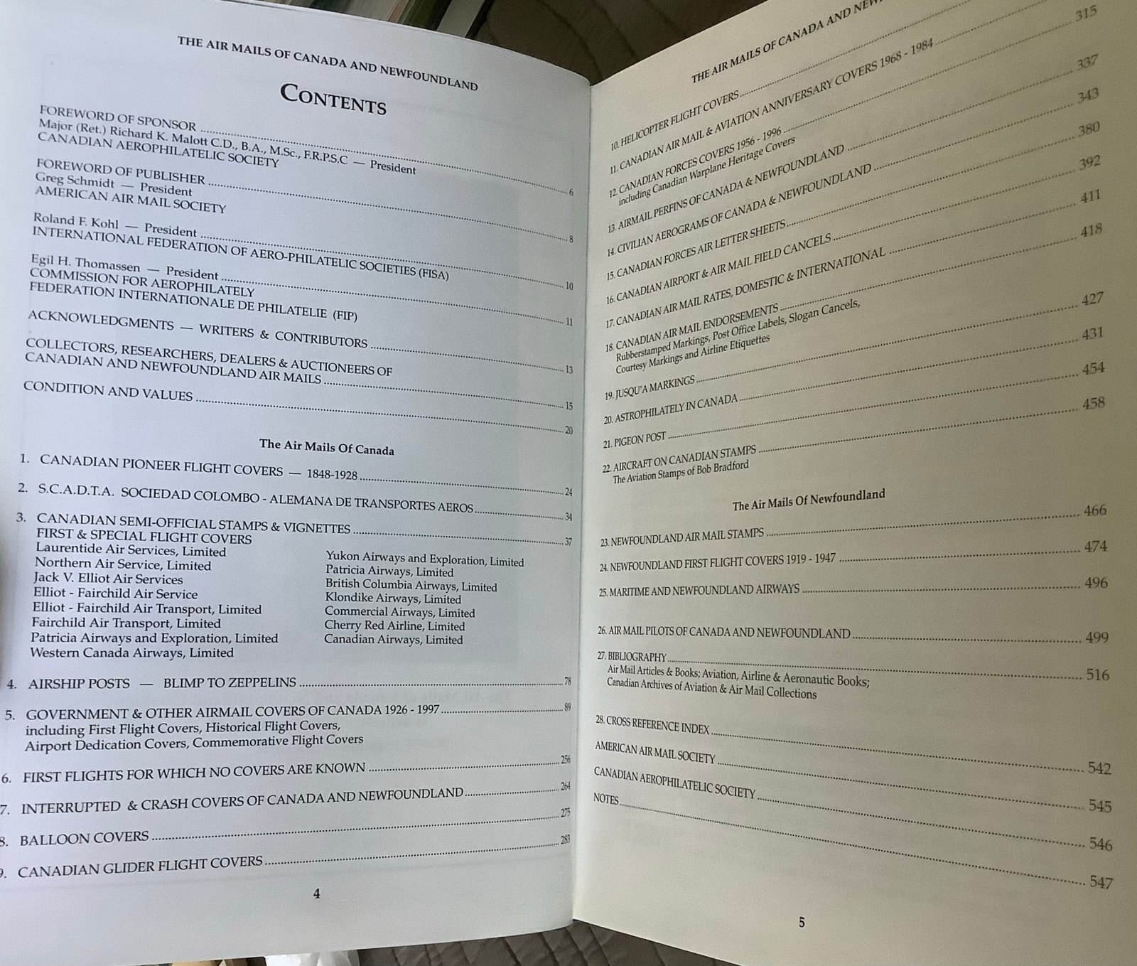 Air Mails Of Canada And Newfoundland A Volume In The Sixth Edition Catalogue